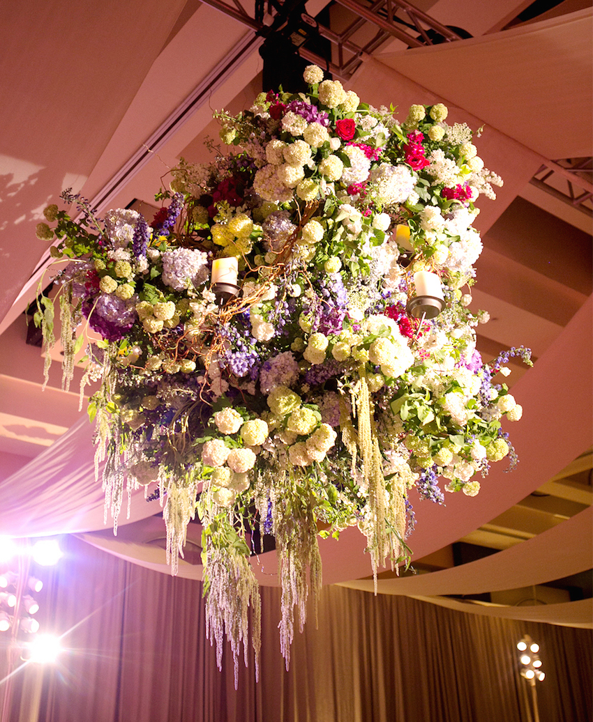 Luxury Wedding Ideas Chandeliers with Fresh Flowers Inside Weddings